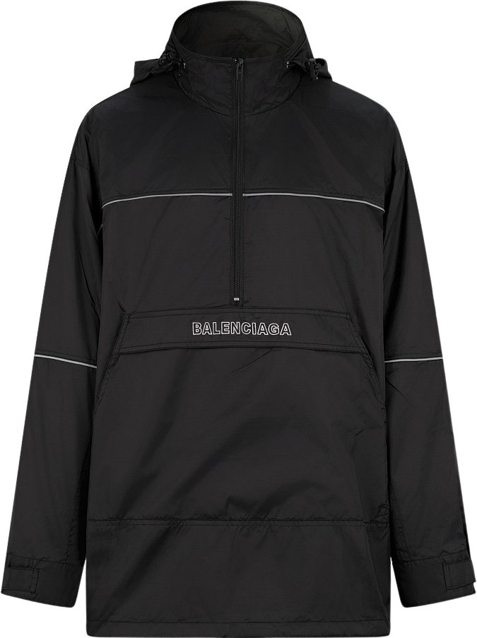 Black reflective windbreaker best sale