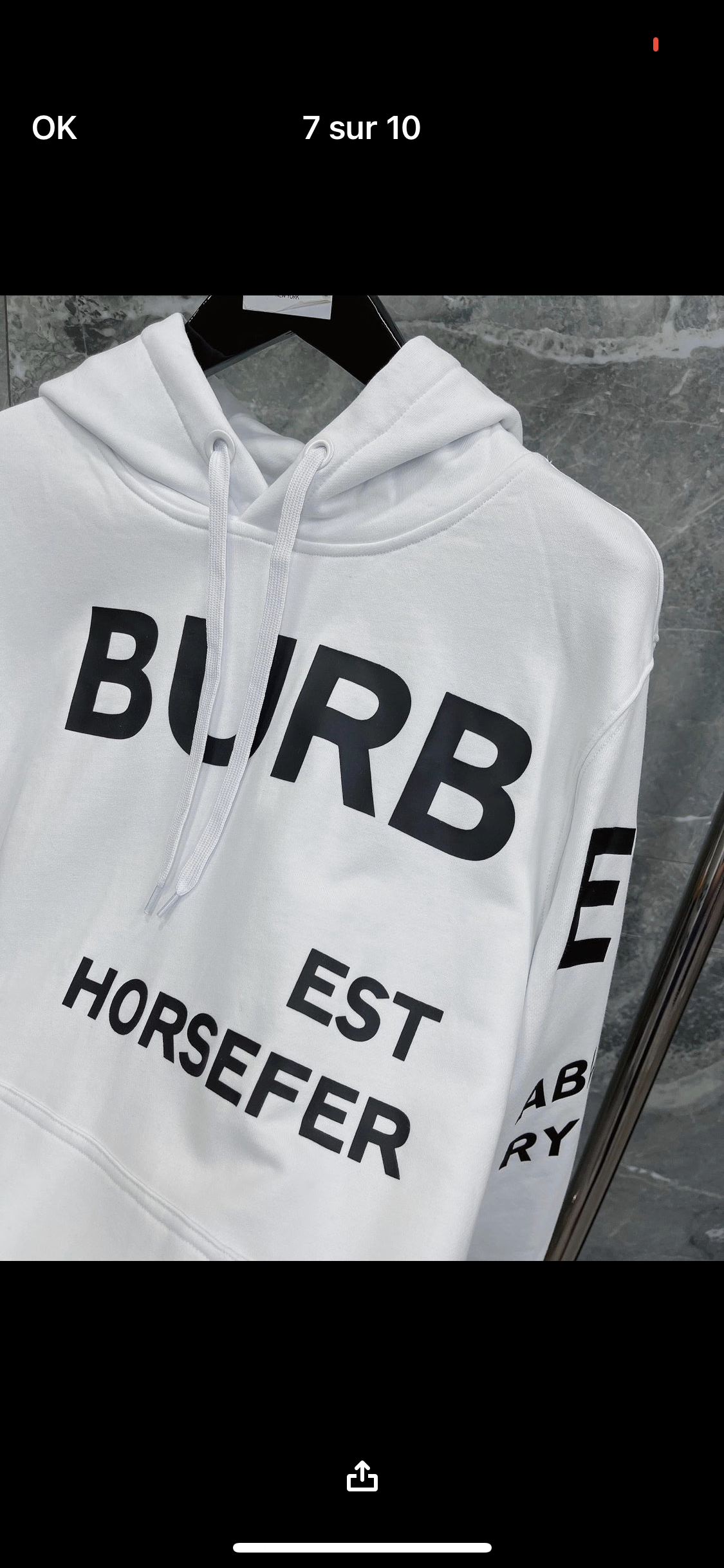 Weißes BRB-Rechnung-Sweatshirt