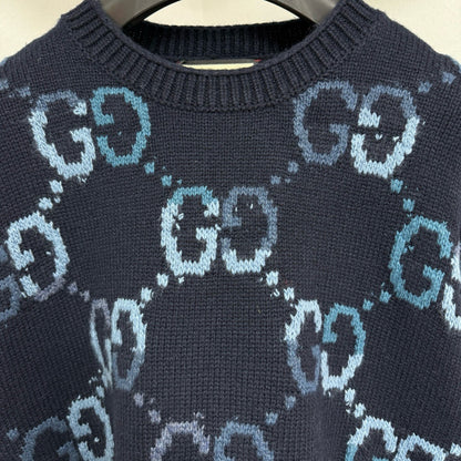 GG pull en laine Intarsia