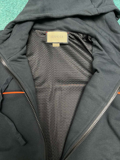 Veste Zippée En Jersey De Coton homme de coloris noir gg