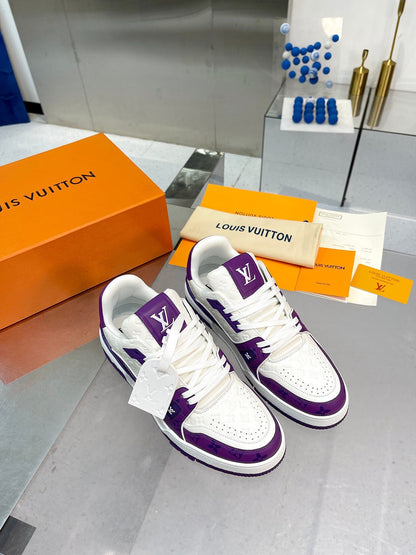 Sneakers Lv trainers purple 2023 invoice