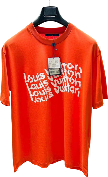 Oranges übergroßes LV-T-Shirt