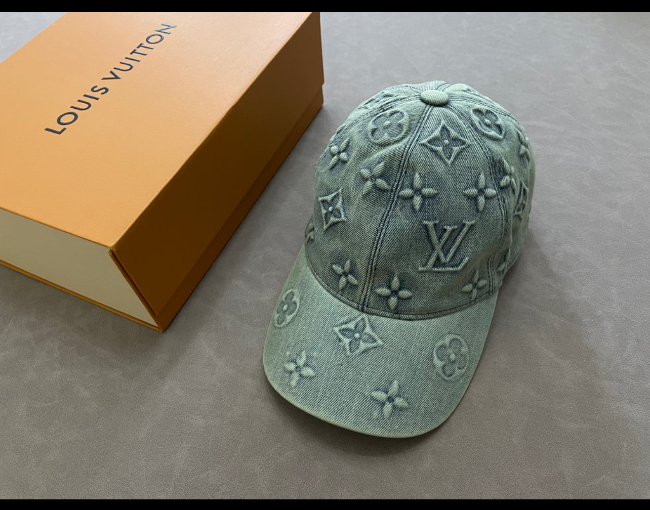 Casquette Lv Blue jean + ticket