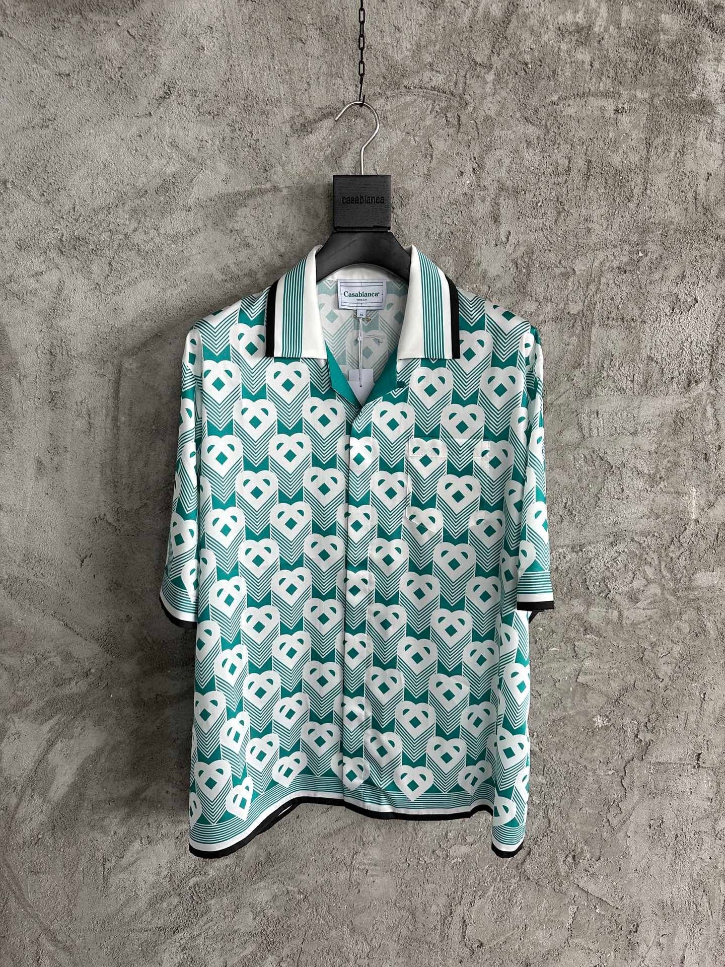 Casa Monogram Silk Shirt