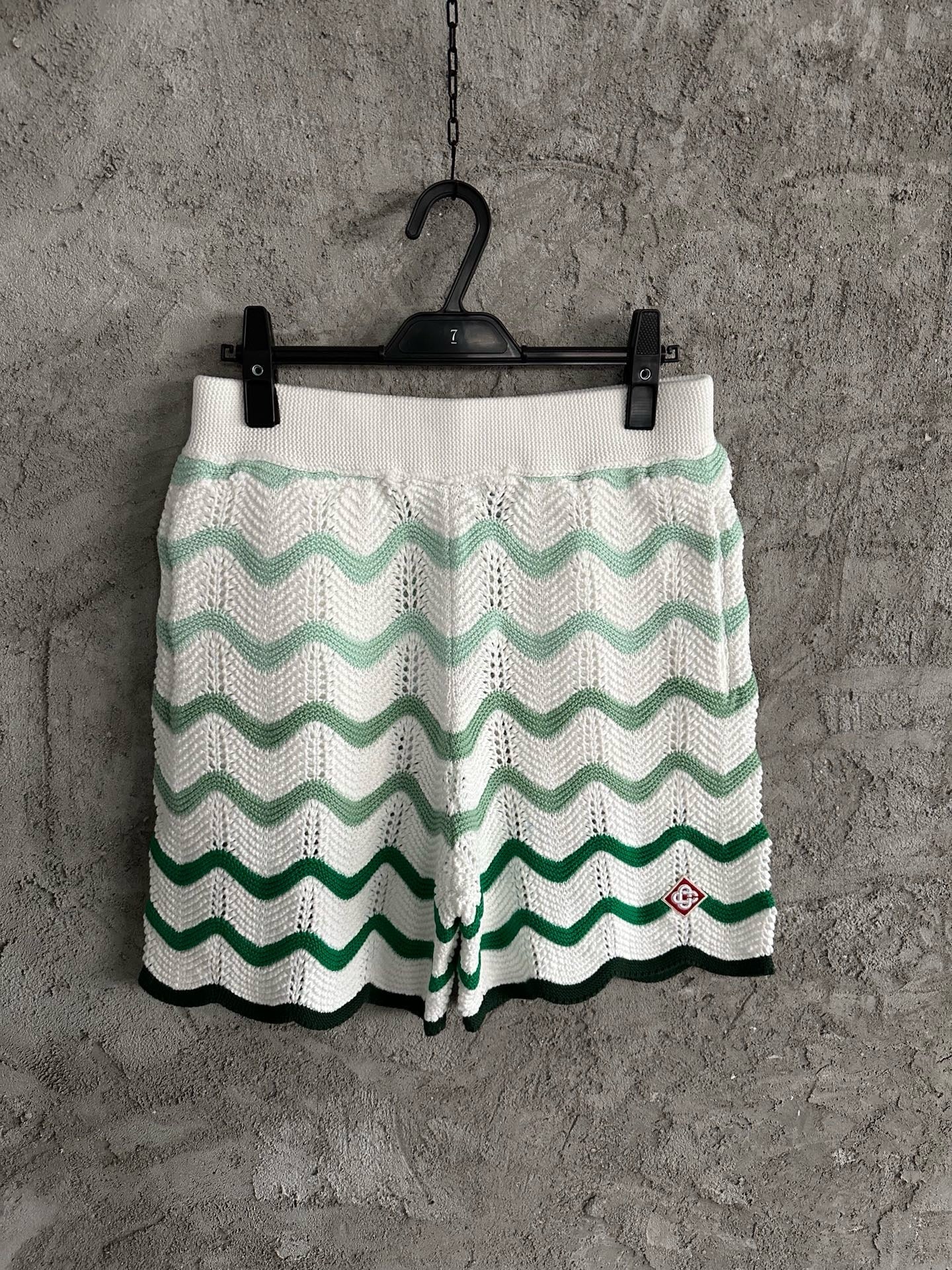 Casab Wavy Gradient Pattern Shorts