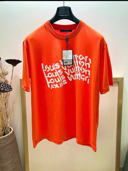 Oranges übergroßes LV-T-Shirt