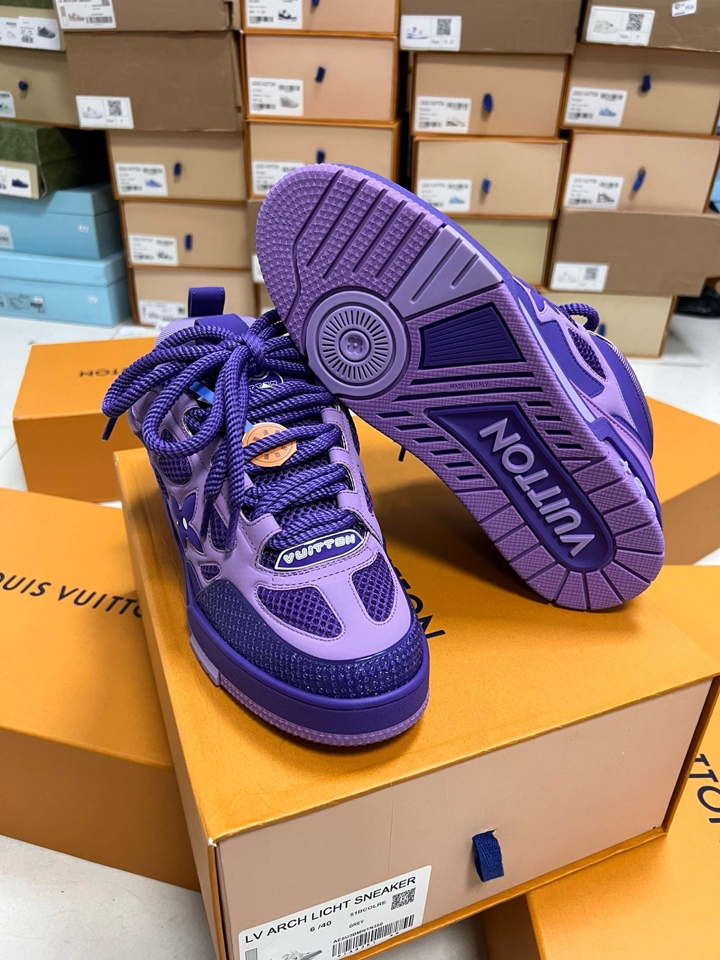 Sneakers  Lv Skate violet 10/10 facture