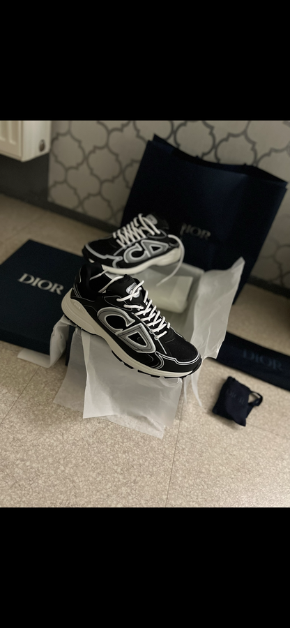 SNEAKERS B30 V3 VERSION BIEN LISSE BLACK GREY RÉFLECTIVE RÉACTION CORRECTES  FACTURE PACKAGING COMPLET