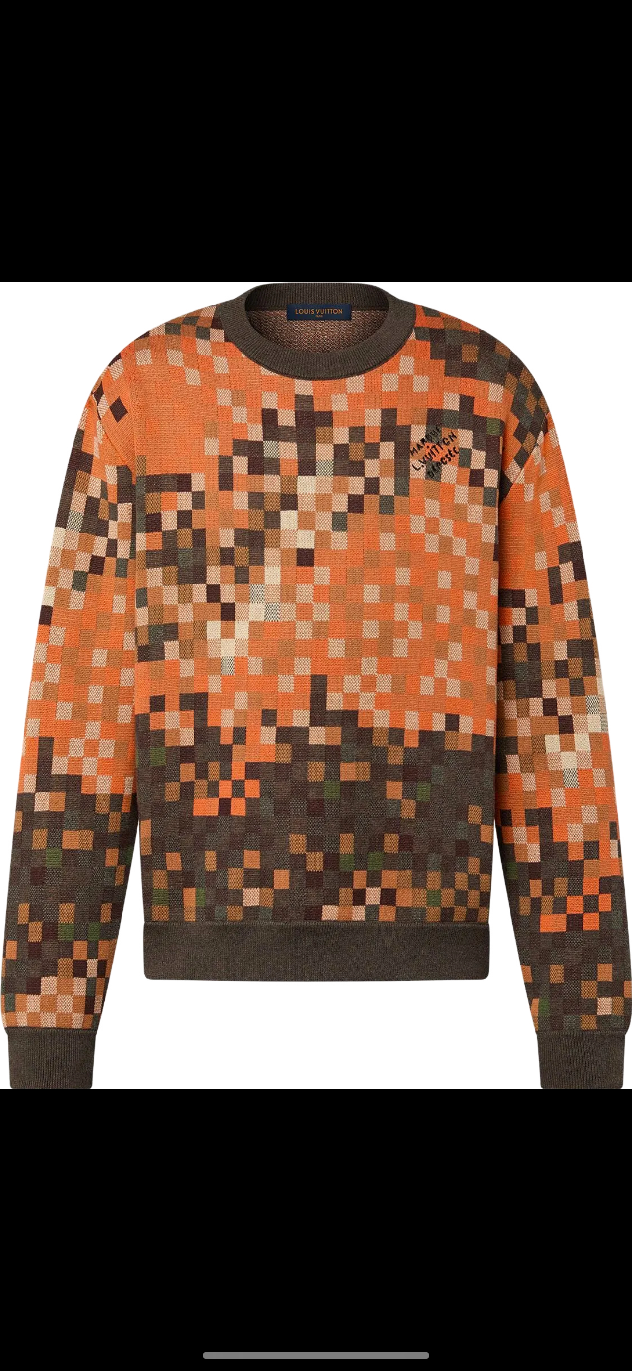 LV PULL JACQUARD COTON ORANGE