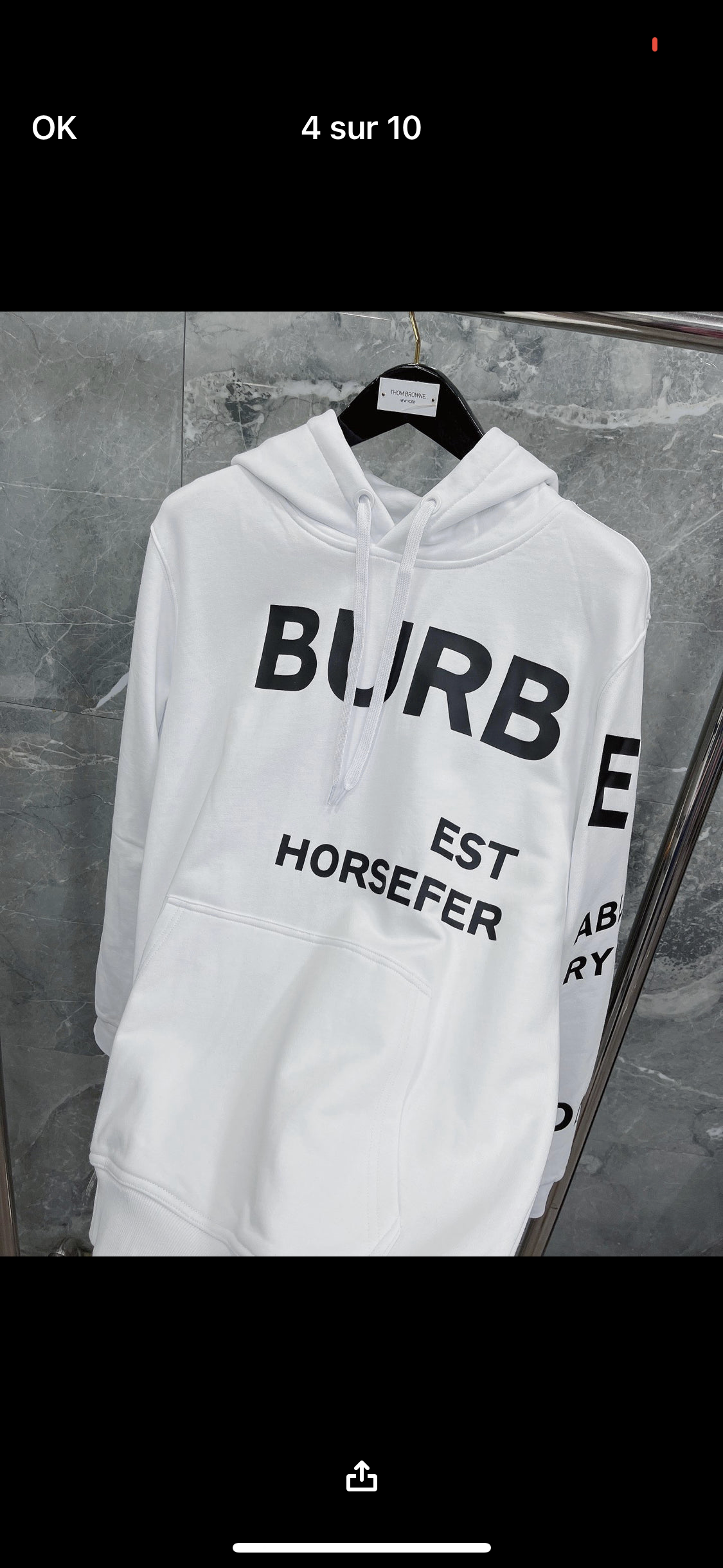 Weißes BRB-Rechnung-Sweatshirt