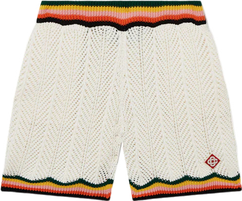 Casa striped mesh shorts