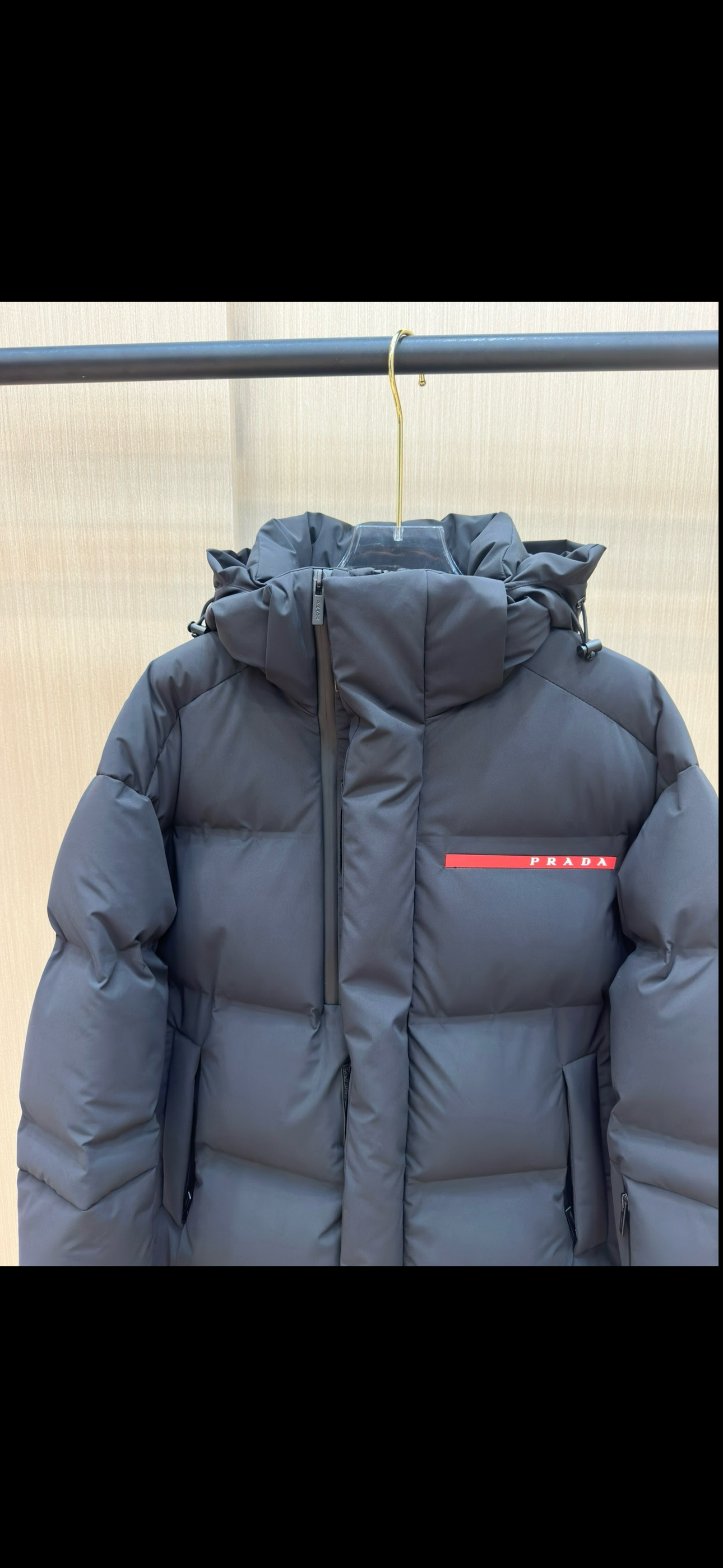 Manteau matelassé Nylon noir Long PRD