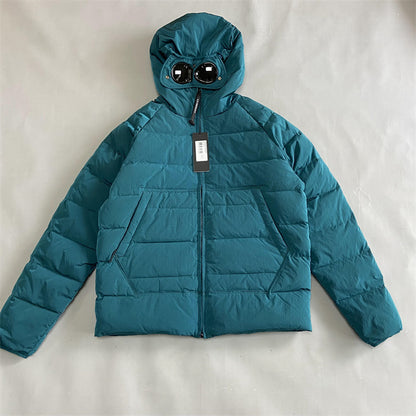 Doudoune CP Blue Éco chrome R hooded Down jacket