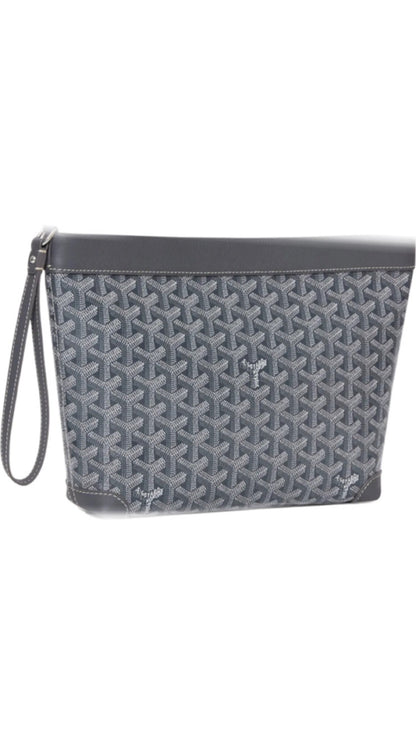 Conti gray invoice pouch