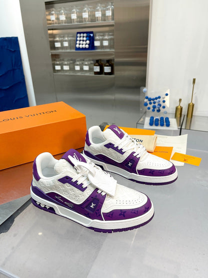 Sneakers Lv trainers purple 2023 invoice