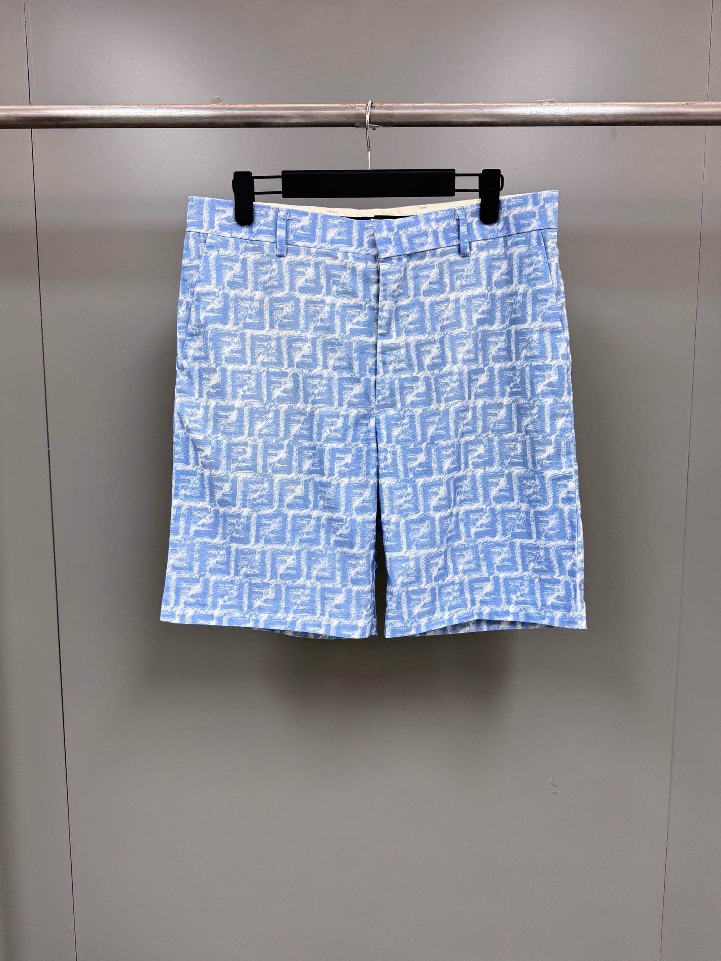 Short FF silk blue