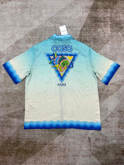 Azure blue casa shirt