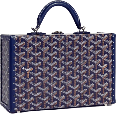 Blue navy invoice trunk bag