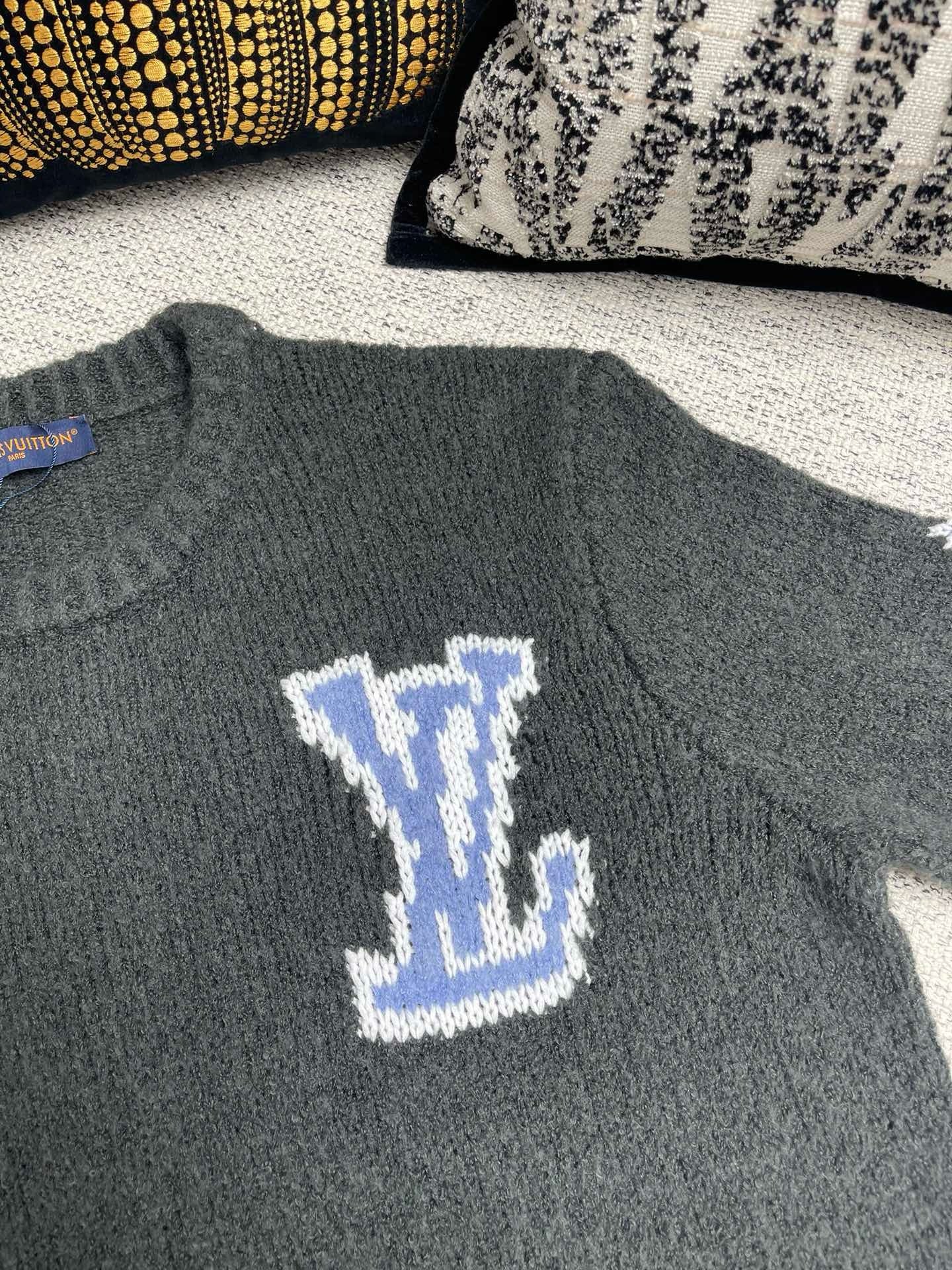 LV PULL MÉLANGE EN LAINE ÉPAISSE