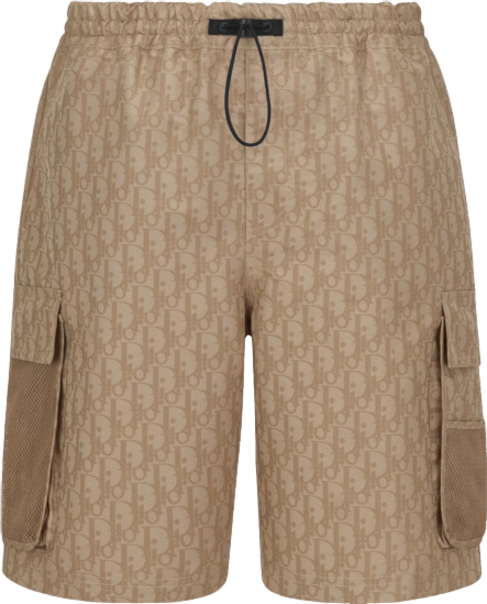 Beige Oblique Cargo-Badeshorts von CD x Parley