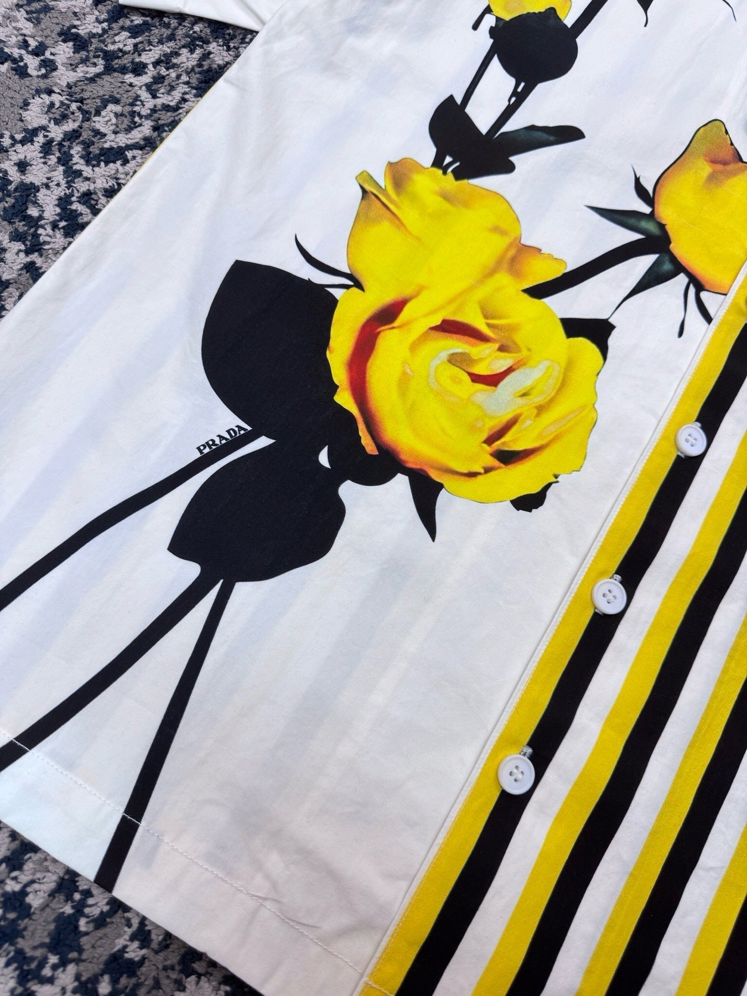 PRD yellow flowers shirt