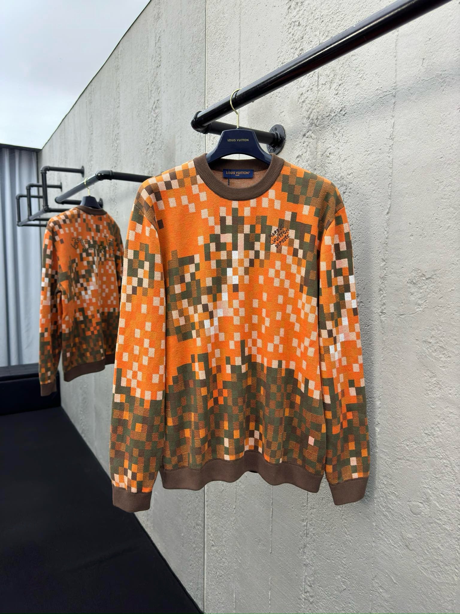 LV PULL JACQUARD COTON ORANGE