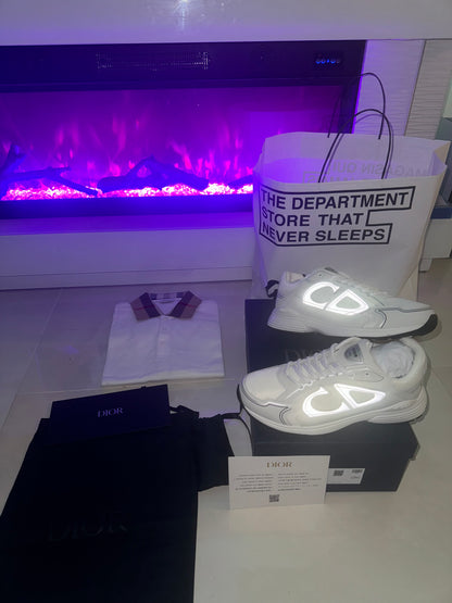 SNEAKERS B30 V3S 2025 💡 VERSION BIEN LISSE WHITE RÉFLECTIVE RÉACTION CORRECTES  FACTURE PACKAGING COMPLET MODÈLE POUSSÉ