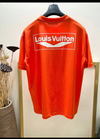 Oranges übergroßes LV-T-Shirt