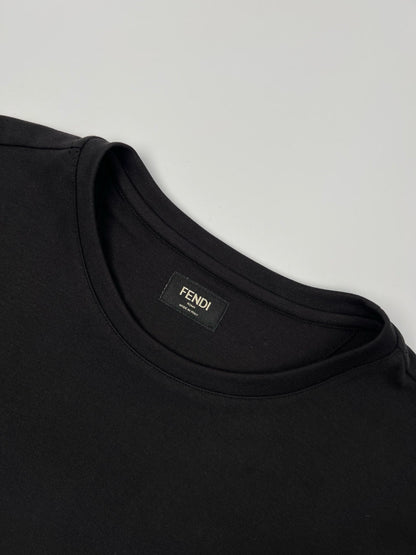 T-shirt en coton noir FF