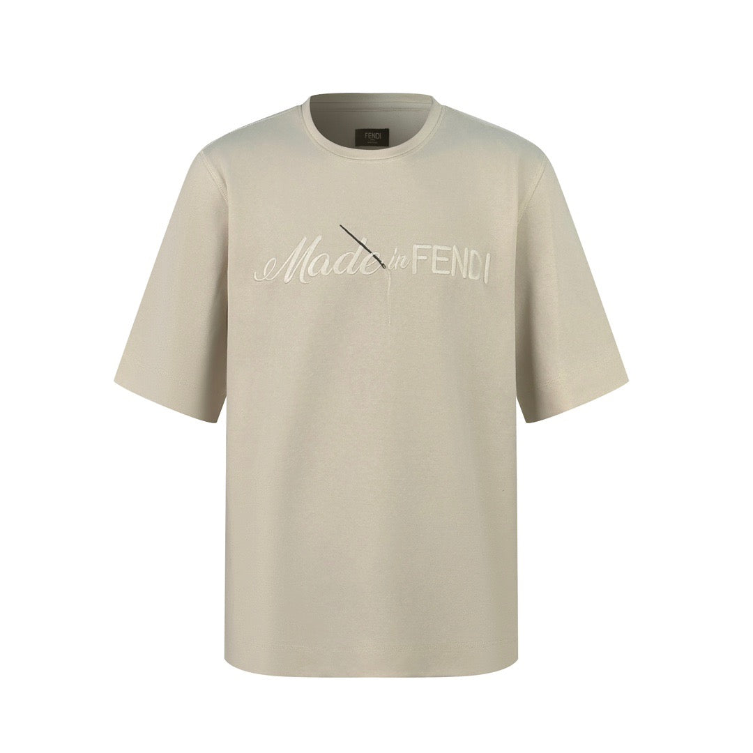 T shirt FF oversisez beige