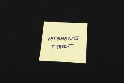 T-shirt noir Vetements