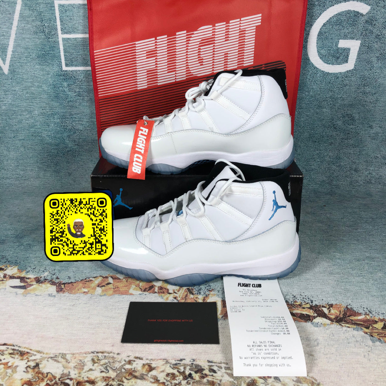 AJ 11 Legend blue Flight club Authentification ✔️ 1:1 Facture