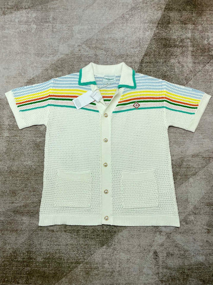 Casa Tennis crochet shirt