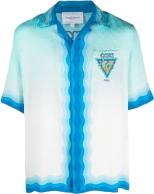 Azure blue casa shirt