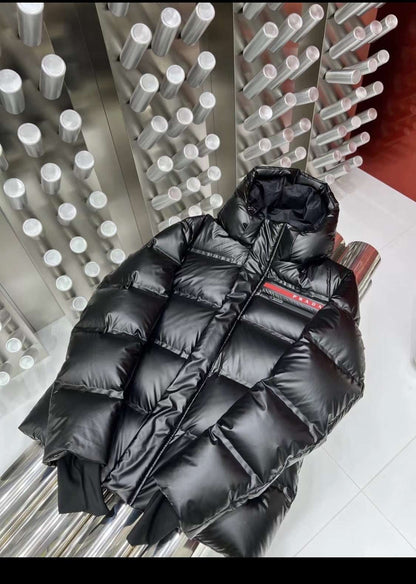 Prd down jacket long version black invoice 2023