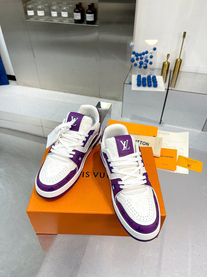 Sneakers Lv trainers purple 2023 invoice