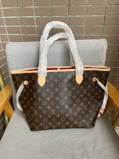 Neverfull MM Tasche Peony Beige Innenrechnung