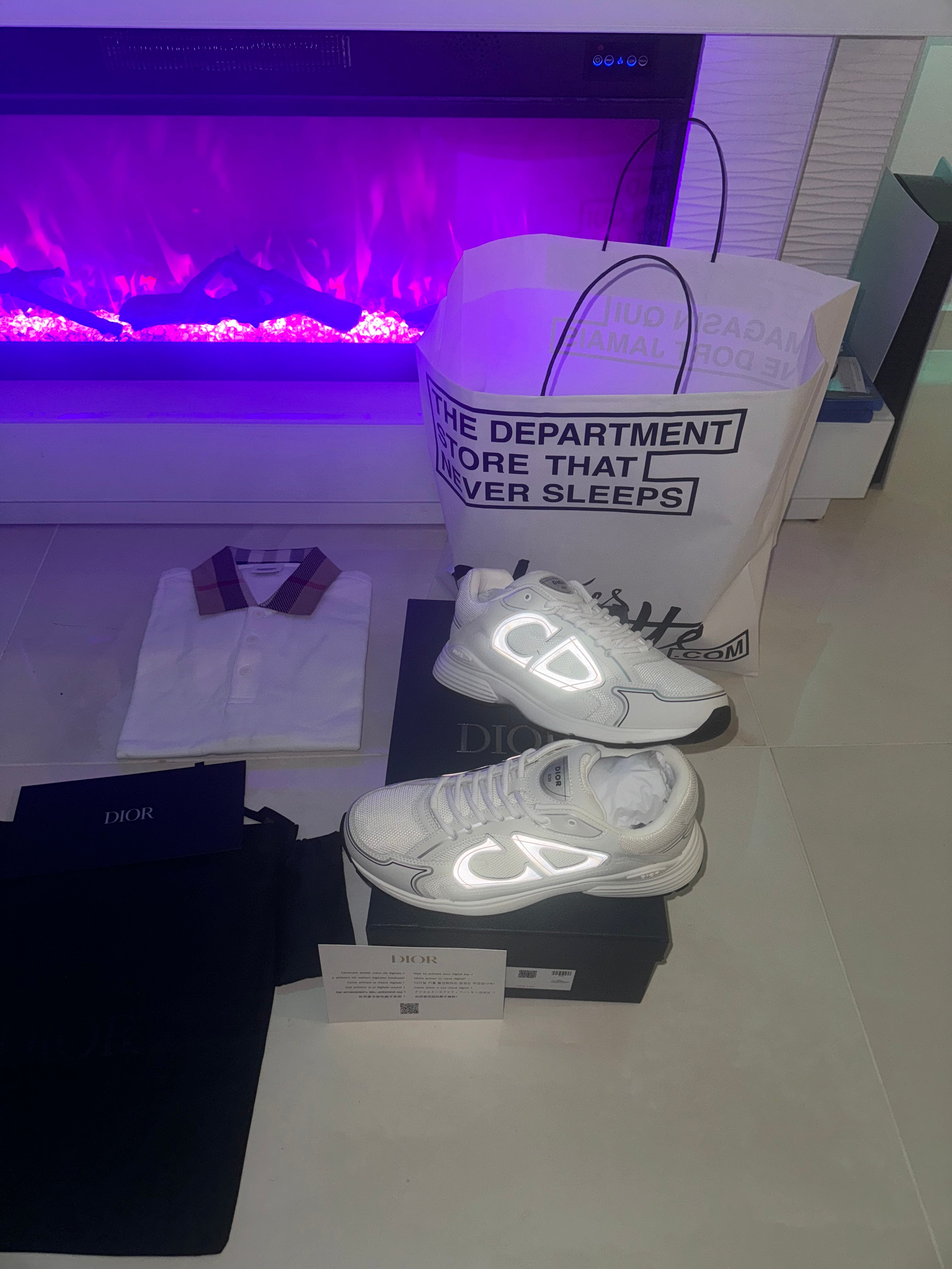 SNEAKERS B30 V3S 2025 💡 VERSION BIEN LISSE WHITE RÉFLECTIVE RÉACTION CORRECTES  FACTURE PACKAGING COMPLET MODÈLE POUSSÉ