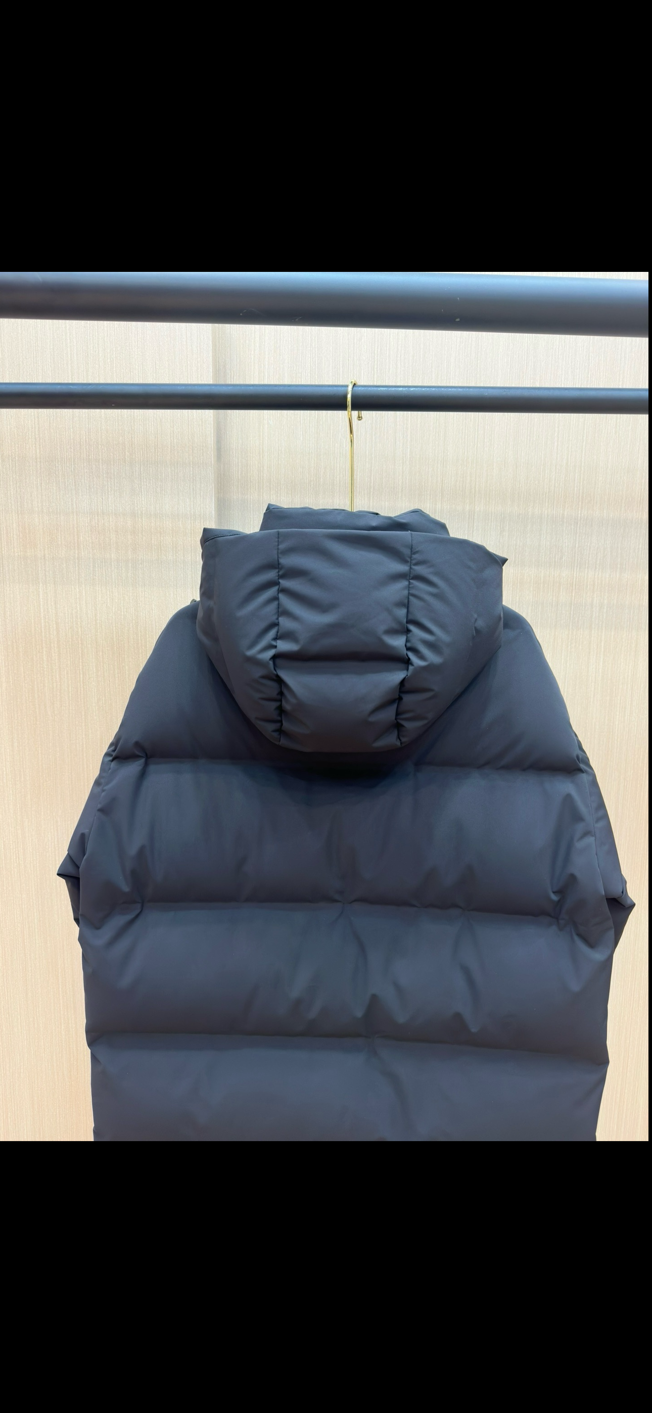 Manteau matelassé Nylon noir Long PRD