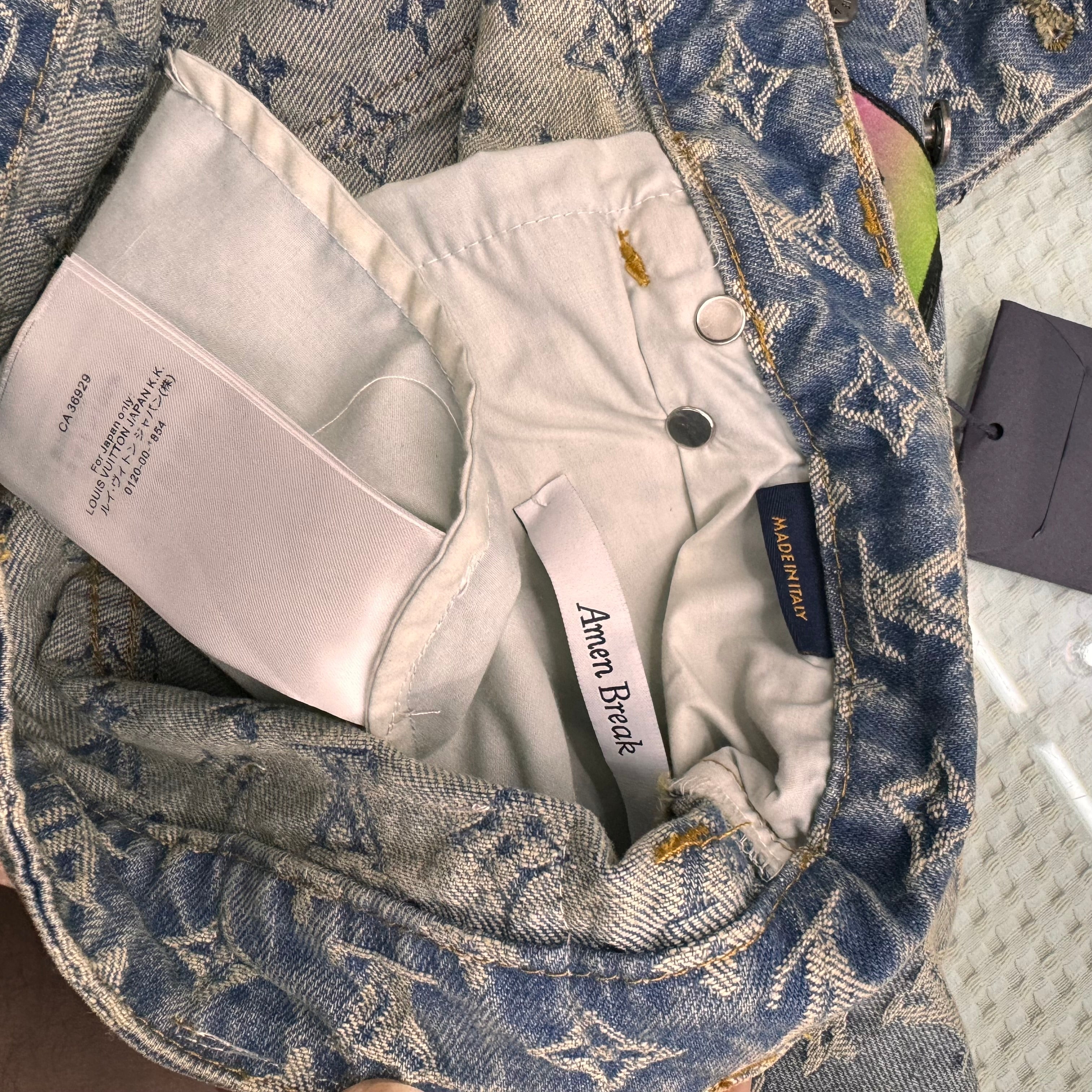 Jean Lv  baggy denim facture