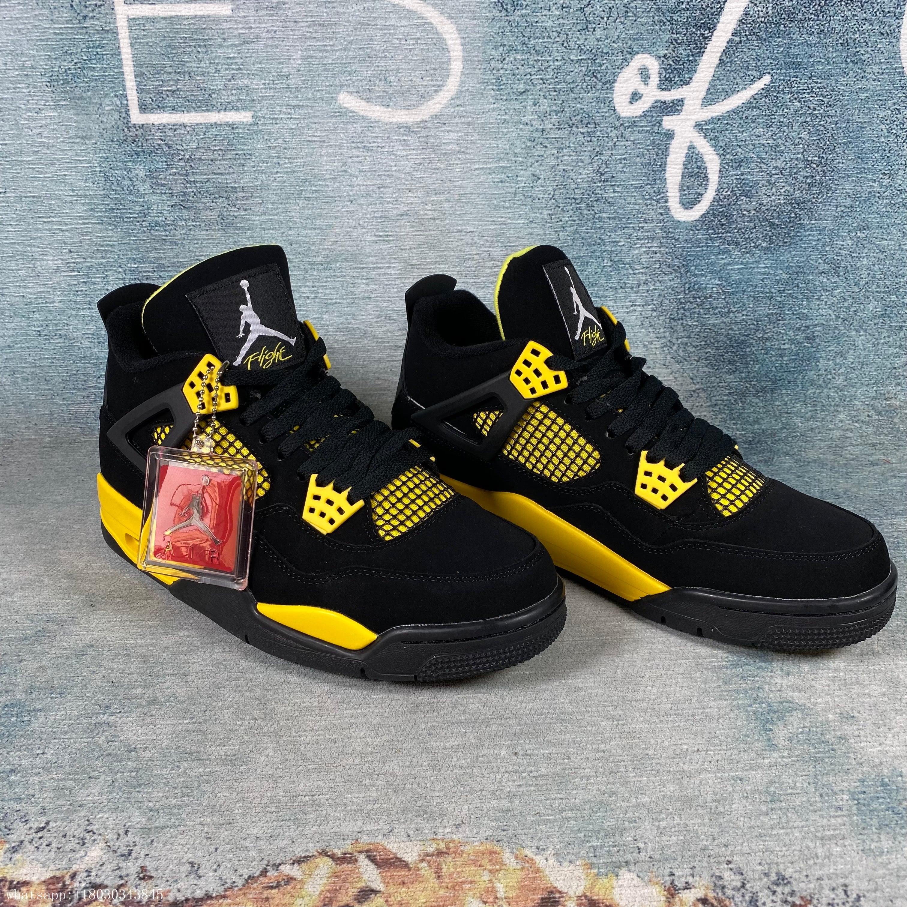 AJ4 Jordan 4 Retro schwarz gelb 1:1 LAGER