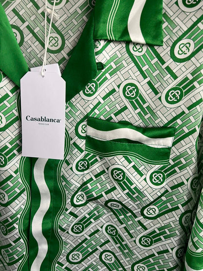 Chemise casa B  soie Green