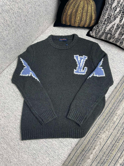 LV PULL MÉLANGE EN LAINE ÉPAISSE