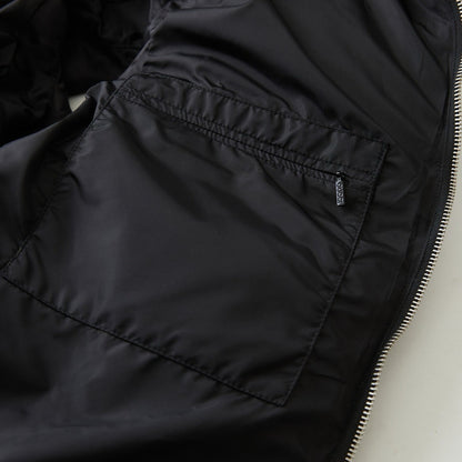 Black sleeveless GG jumbo jacket