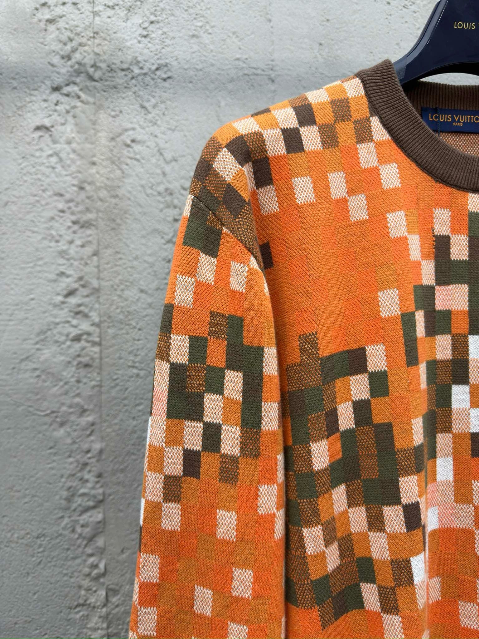 LV PULL JACQUARD COTON ORANGE