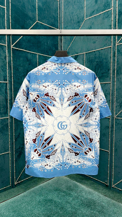 DOUBLE G BANDANA PRINT COTTON T SHIRT