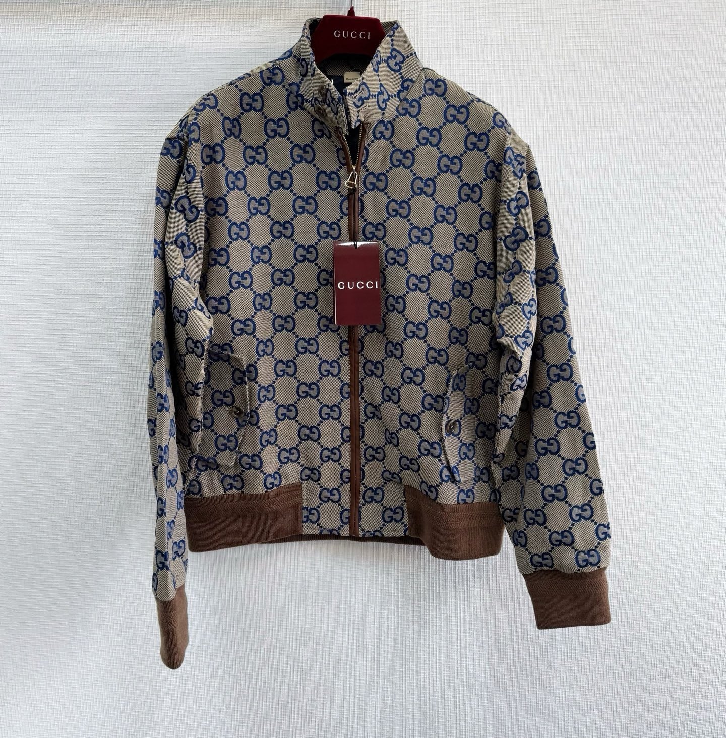 VESTE ZIPPÉE EN TOILE GG JUMBO