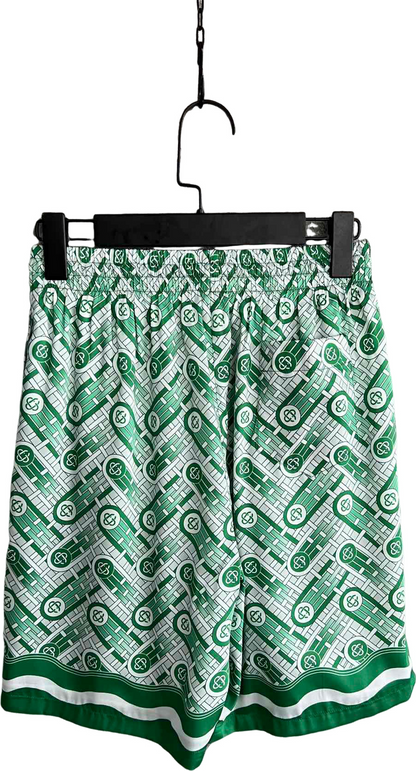 Short Casa B soie green