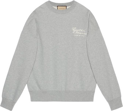 Sweat shirt Jersey coton Broderie GG