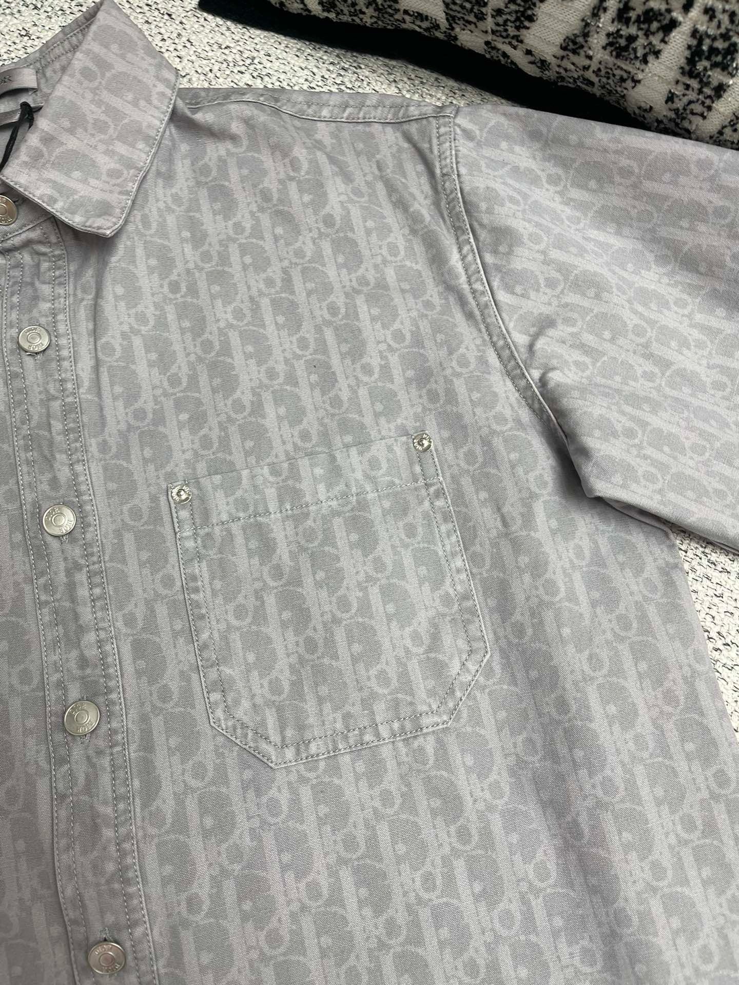 Ensemble  CD Oblique Denim de coton gris